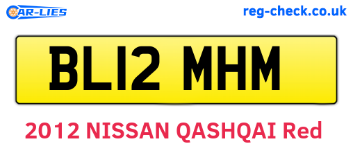 BL12MHM are the vehicle registration plates.