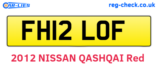 FH12LOF are the vehicle registration plates.