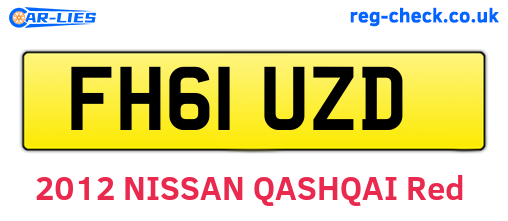 FH61UZD are the vehicle registration plates.