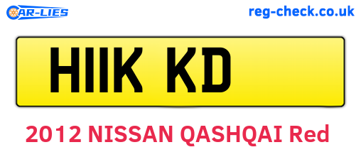 H11KKD are the vehicle registration plates.