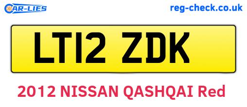 LT12ZDK are the vehicle registration plates.