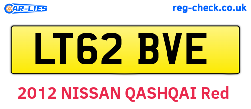LT62BVE are the vehicle registration plates.