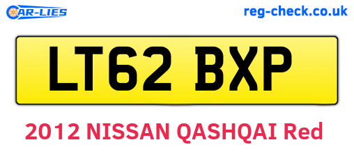 LT62BXP are the vehicle registration plates.
