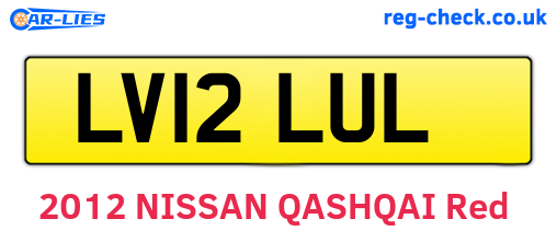 LV12LUL are the vehicle registration plates.