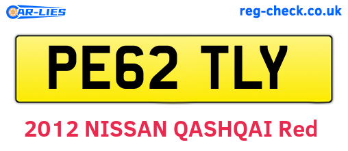 PE62TLY are the vehicle registration plates.