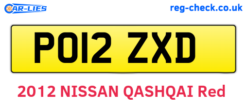 PO12ZXD are the vehicle registration plates.