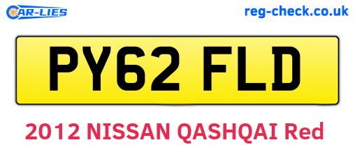 PY62FLD are the vehicle registration plates.