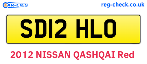 SD12HLO are the vehicle registration plates.