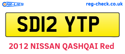 SD12YTP are the vehicle registration plates.