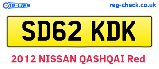 SD62KDK are the vehicle registration plates.