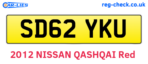 SD62YKU are the vehicle registration plates.