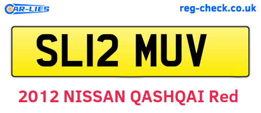 SL12MUV are the vehicle registration plates.