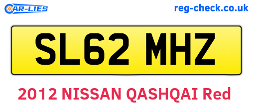 SL62MHZ are the vehicle registration plates.