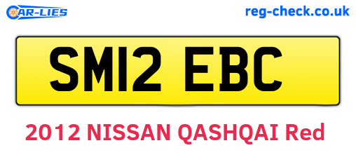 SM12EBC are the vehicle registration plates.