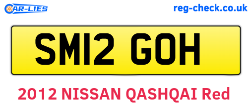 SM12GOH are the vehicle registration plates.