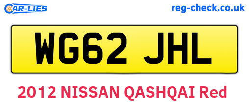 WG62JHL are the vehicle registration plates.