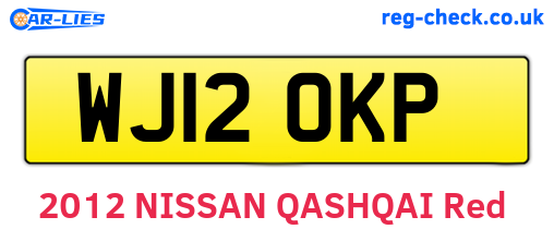 WJ12OKP are the vehicle registration plates.