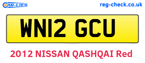 WN12GCU are the vehicle registration plates.