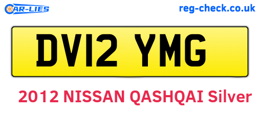 DV12YMG are the vehicle registration plates.