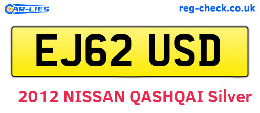 EJ62USD are the vehicle registration plates.