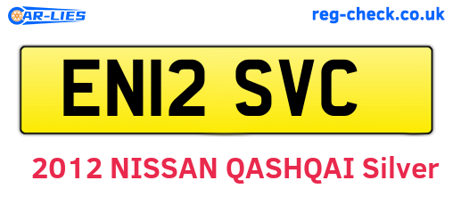 EN12SVC are the vehicle registration plates.