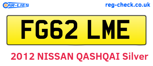 FG62LME are the vehicle registration plates.