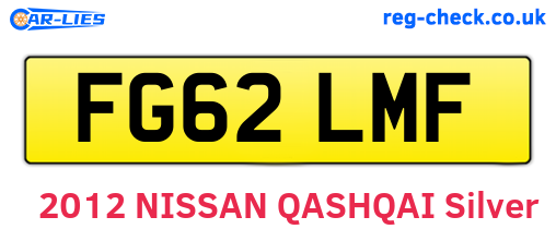 FG62LMF are the vehicle registration plates.