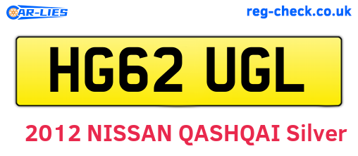 HG62UGL are the vehicle registration plates.