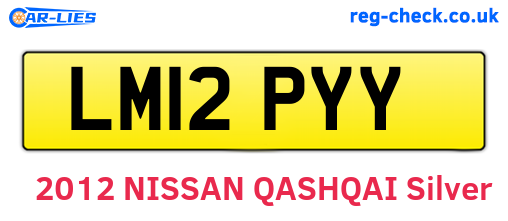LM12PYY are the vehicle registration plates.