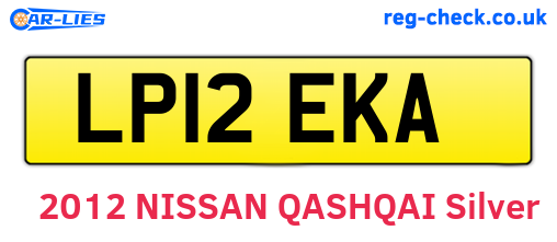 LP12EKA are the vehicle registration plates.