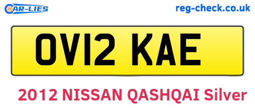 OV12KAE are the vehicle registration plates.