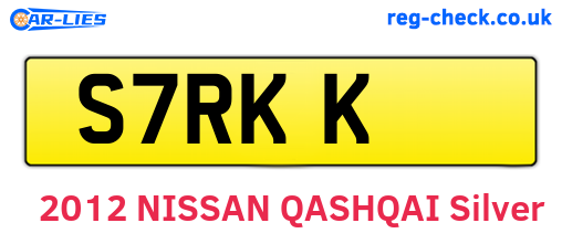 S7RKK are the vehicle registration plates.
