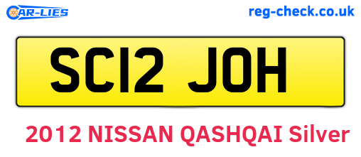 SC12JOH are the vehicle registration plates.