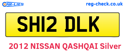 SH12DLK are the vehicle registration plates.