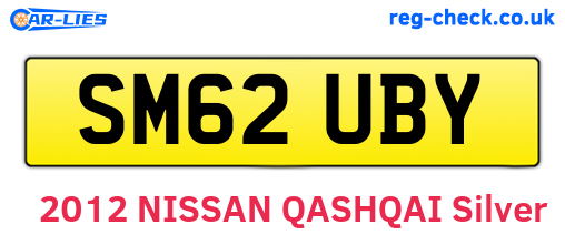 SM62UBY are the vehicle registration plates.