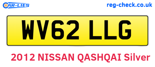 WV62LLG are the vehicle registration plates.