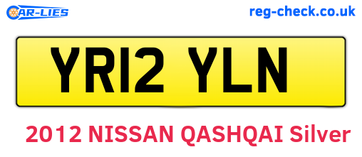 YR12YLN are the vehicle registration plates.