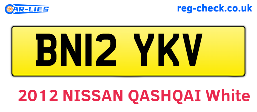 BN12YKV are the vehicle registration plates.