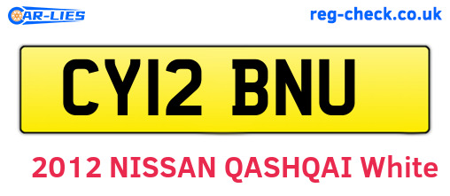 CY12BNU are the vehicle registration plates.