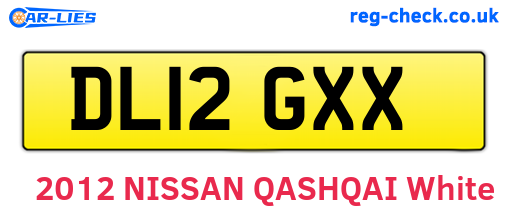DL12GXX are the vehicle registration plates.