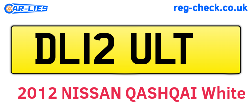 DL12ULT are the vehicle registration plates.