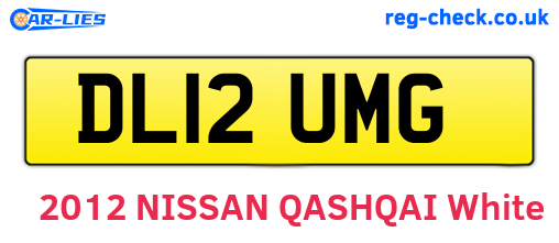 DL12UMG are the vehicle registration plates.