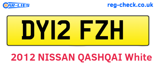 DY12FZH are the vehicle registration plates.
