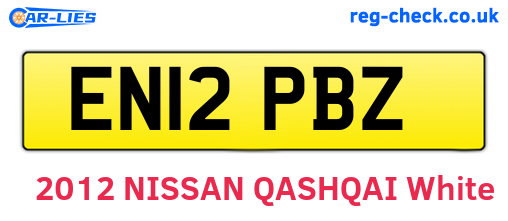 EN12PBZ are the vehicle registration plates.