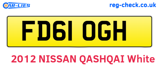 FD61OGH are the vehicle registration plates.