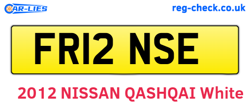FR12NSE are the vehicle registration plates.
