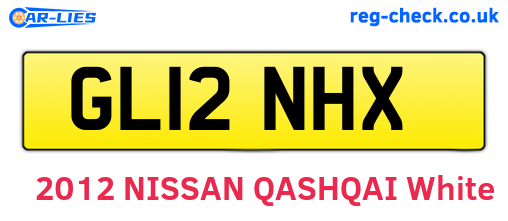 GL12NHX are the vehicle registration plates.