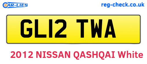 GL12TWA are the vehicle registration plates.