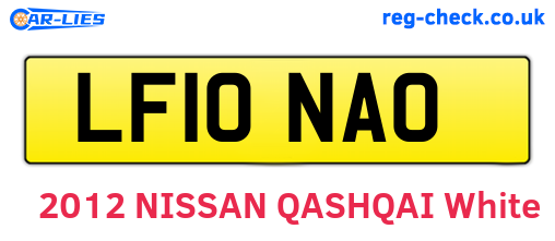 LF10NAO are the vehicle registration plates.