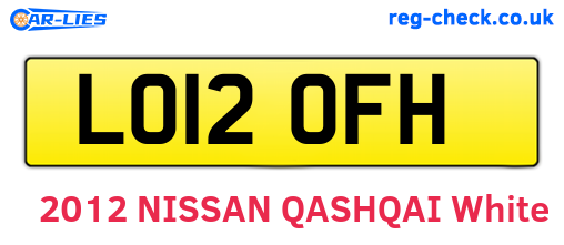 LO12OFH are the vehicle registration plates.